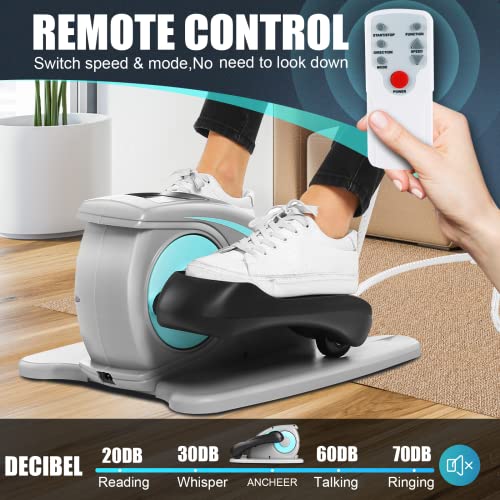 Under Desk Elliptical Machine - Quiet Pedal Exerciser for Seniors, Office & Home, Low-Impact Seated Leg Workout Equipment U896385