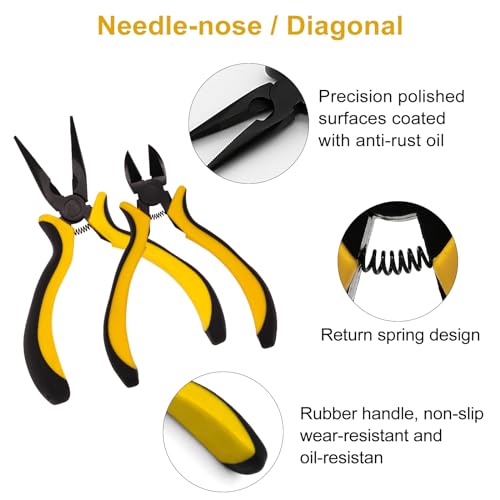 RC Car Tool Kit Hex Screwdriver Set with Pliers and Wrench for 1/8 1/10 RC Repair U339
