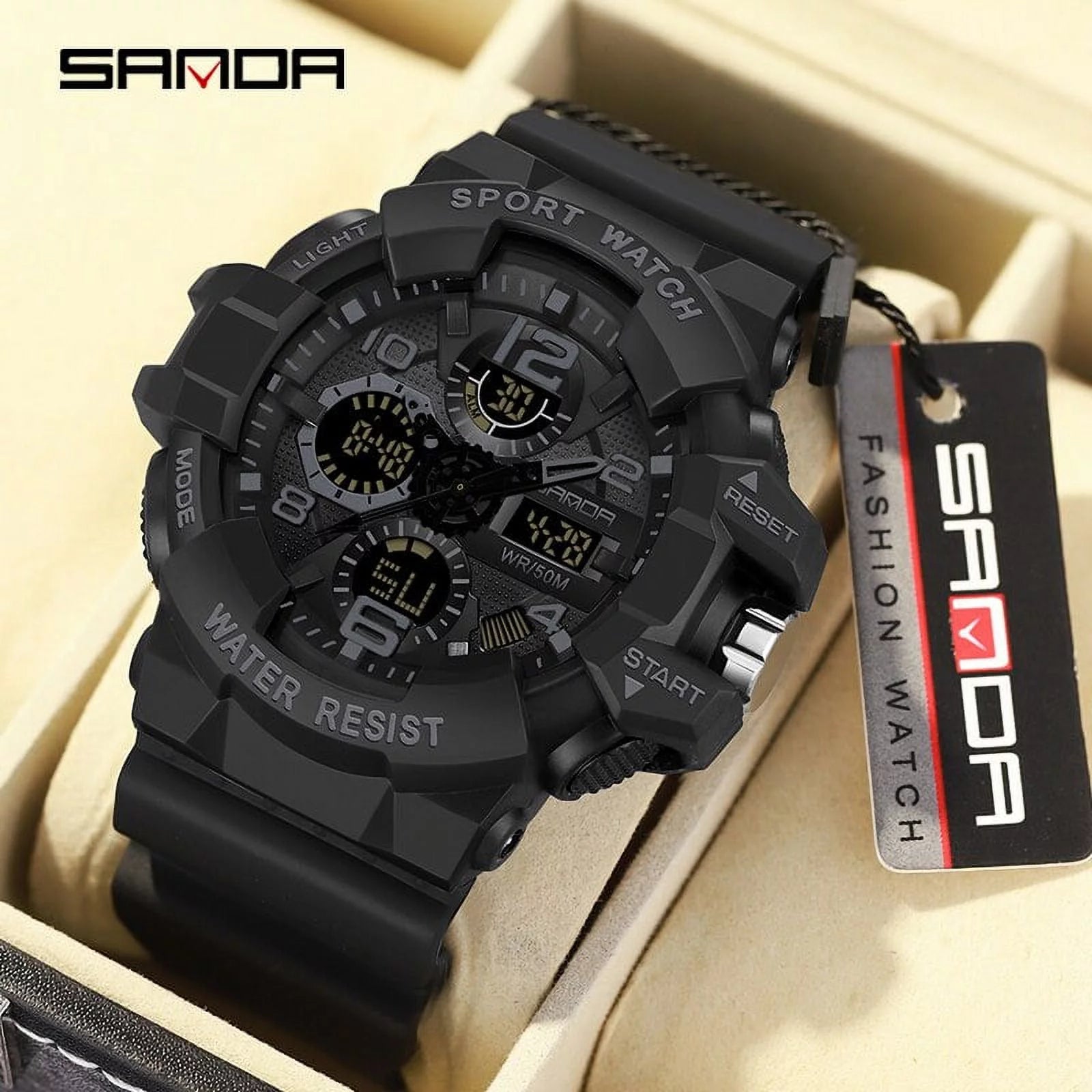 Military Watch Men Digital Shock Sports Waterproof Electronic Wristwatch Quartz C638578