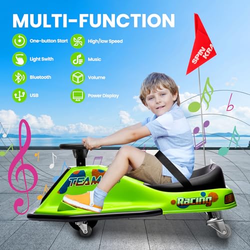 24V Electric Go Kart Drifting Car with 360° Rotation L71704