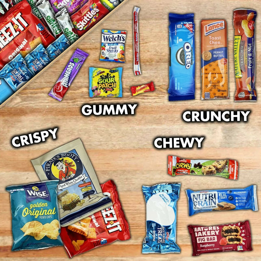 Gluten Free Snack Variety Box with Chips, Fruit Snacks, Applesauce & Popcorn I737033