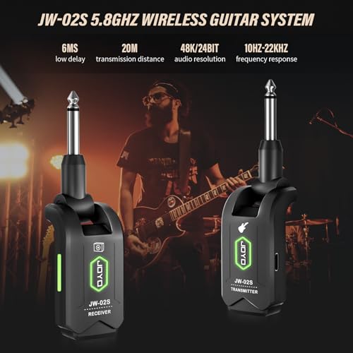 Wireless Guitar System 5.8GHz Transmitter Receiver with Charging Box A704
