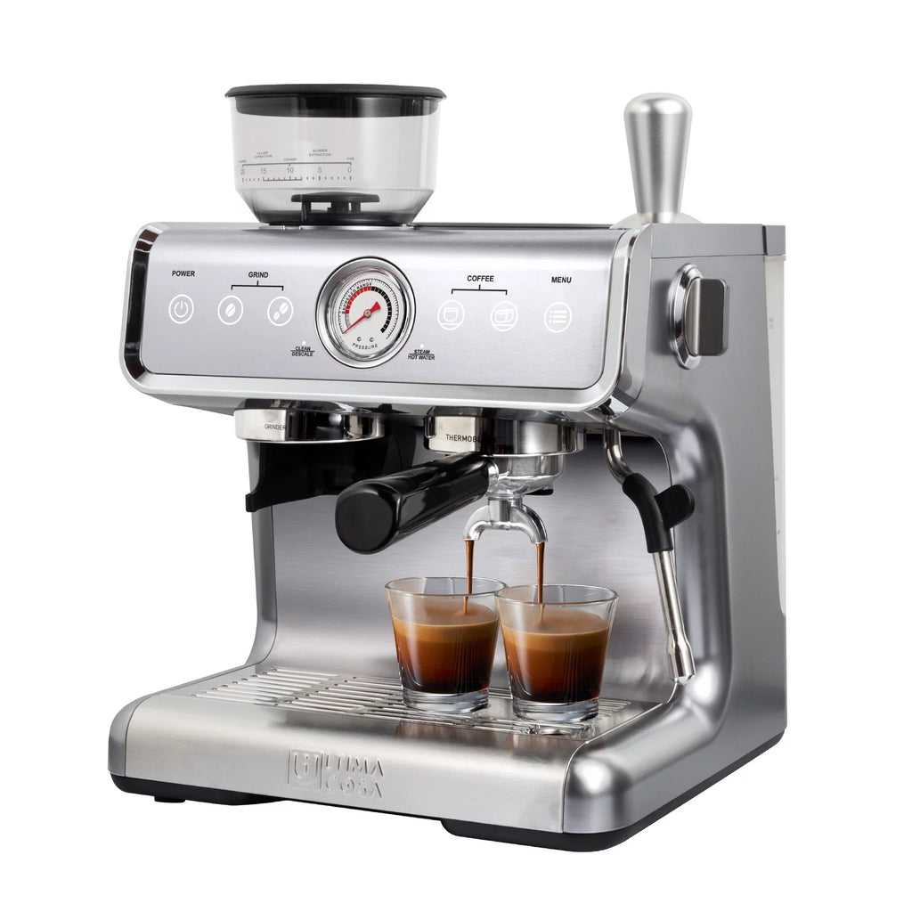 Semi-Automatic Espresso Machine - Silver - 2 Litre Water Tank M88197