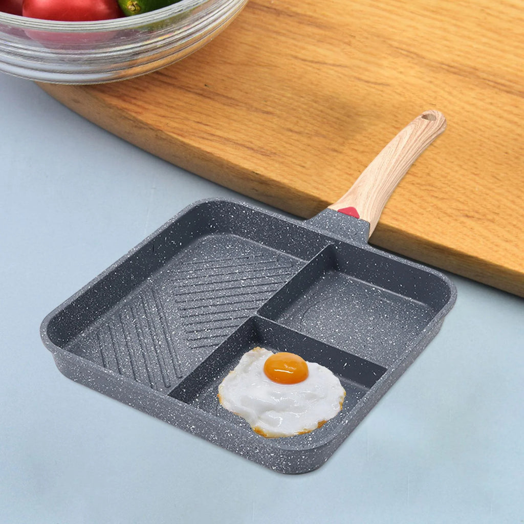 3 Section Nonstick Breakfast Frying Pan C4101