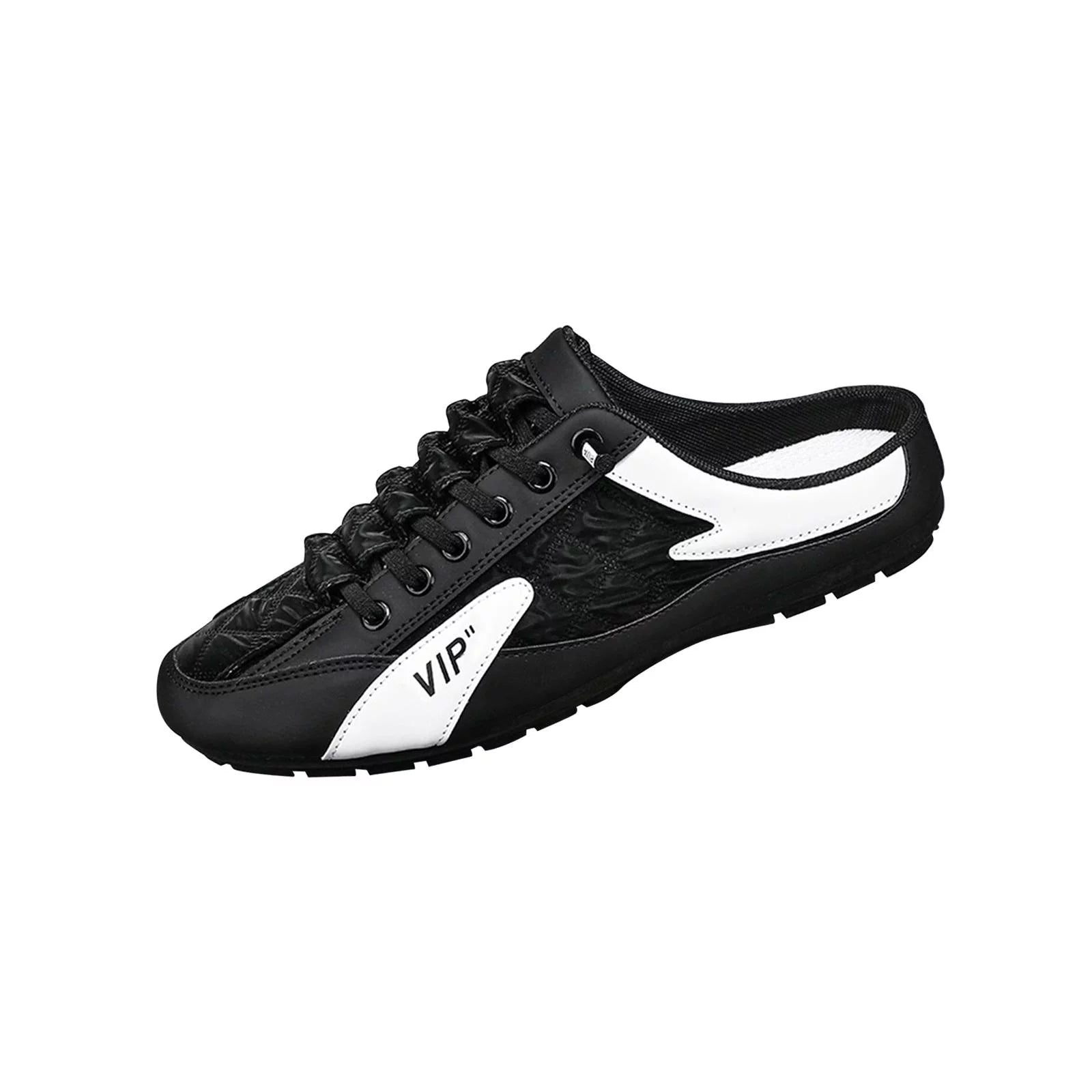 Men Slip-On Mule Sneakers Lightweight Casual Loafers Q264