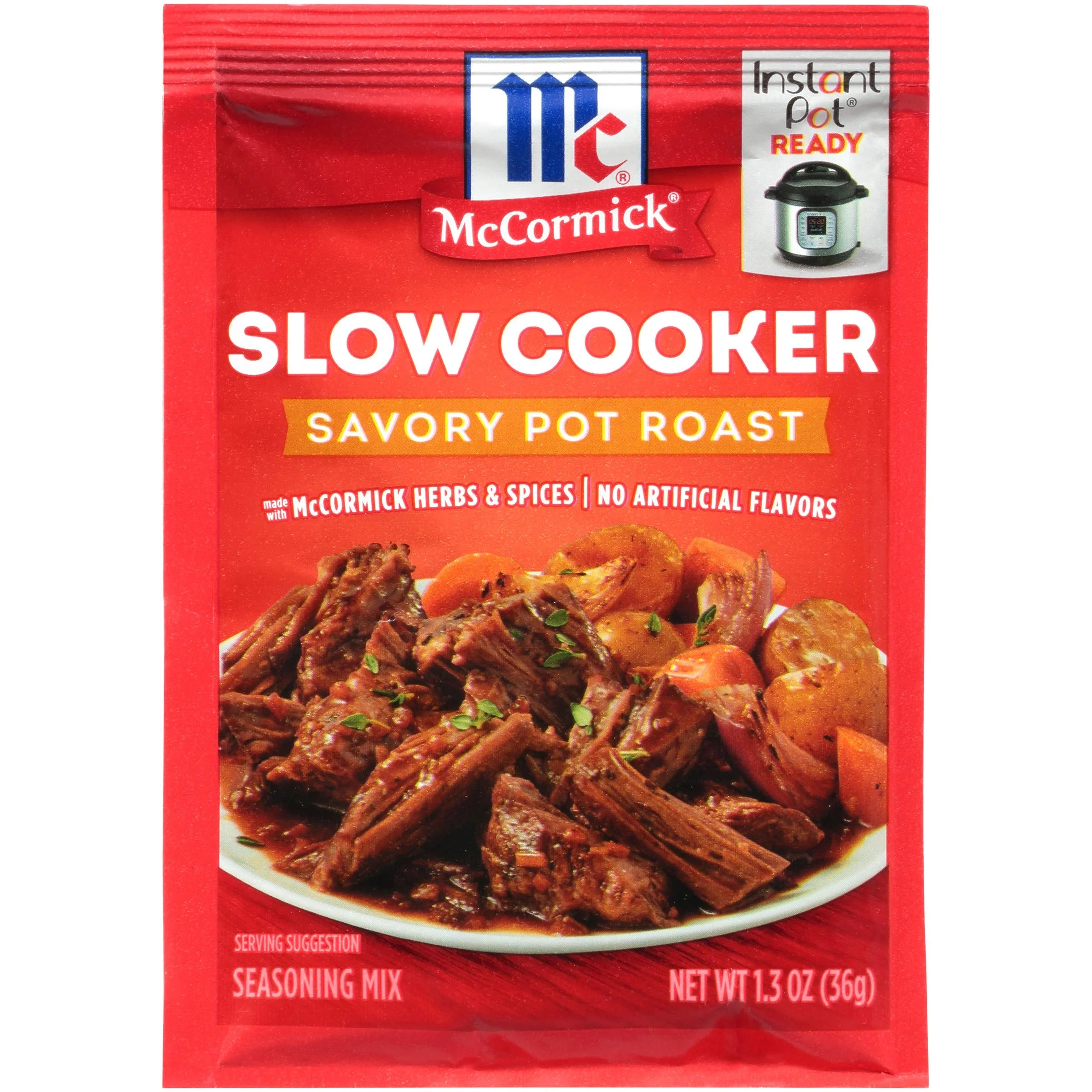 McCormick Slow Cooker Savory Pot Roast Seasoning Mix, 1.3 oz (Pack of 16)