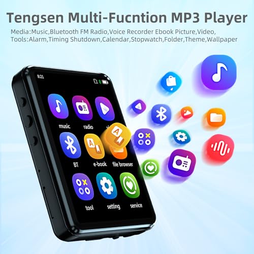 Portable MP3 Player with Bluetooth, Touch Screen, FM Radio, 32GB R777420