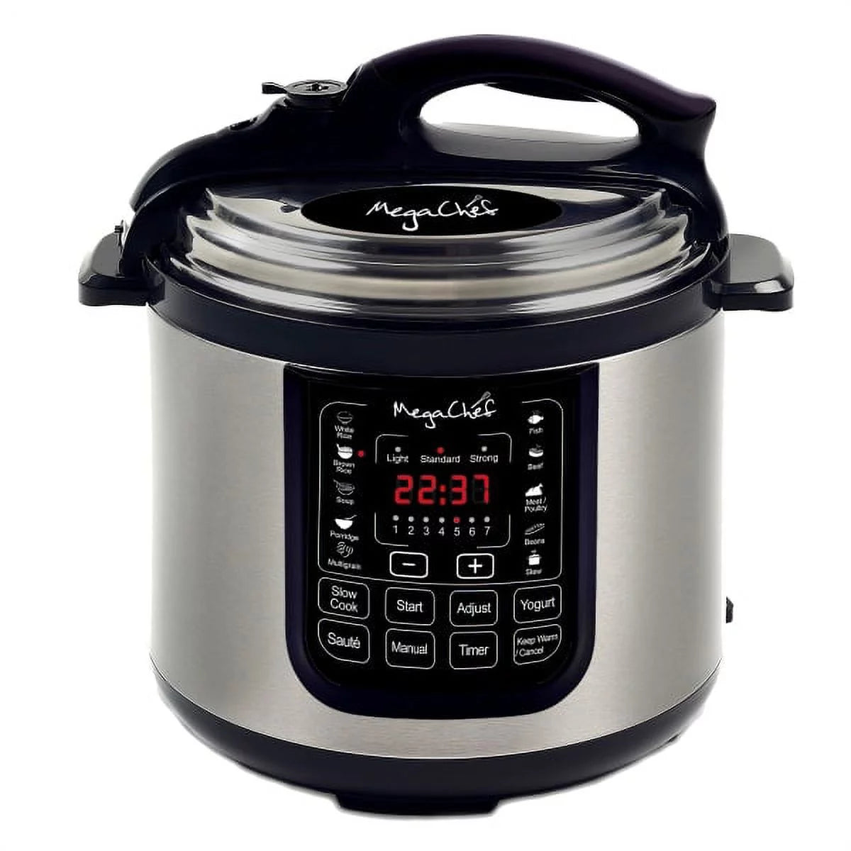 Megachef 8-Quart Digital Pressure Cooker, 15" x 15"