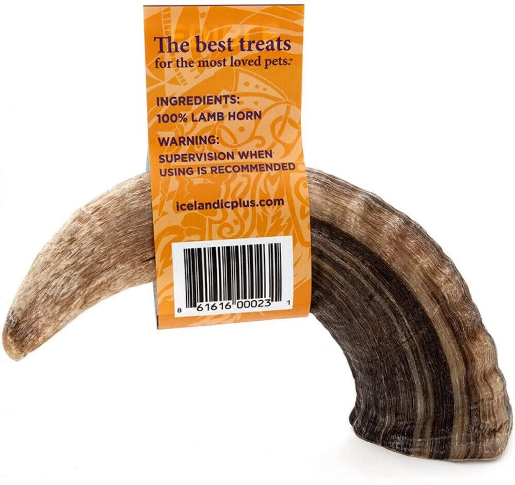 Lamb Horn Dog Chew, Assorted Sizes R683