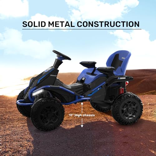 24V 4x4 Ride On Toy for Big Kids, 4x200W Motors, 5MPH, Parent Remote, Wide Seat, Green X884766