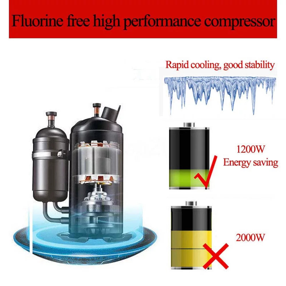 3 Flavor Soft Serve Ice Cream Machine 1400W S4615