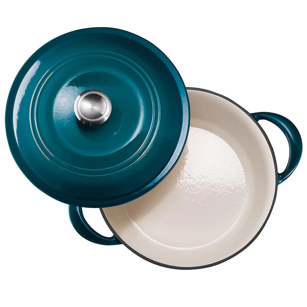 Enameled Cast Iron Covered Round Dutch Oven Z442