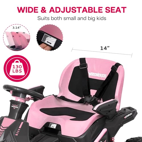 24V Ride on Toy for Big Kids with 4 Motors and Bluetooth Speaker R859