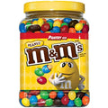 M&Ms Candies, Peanut Chocolate, 62 Ounce Jar, Pack Of 1