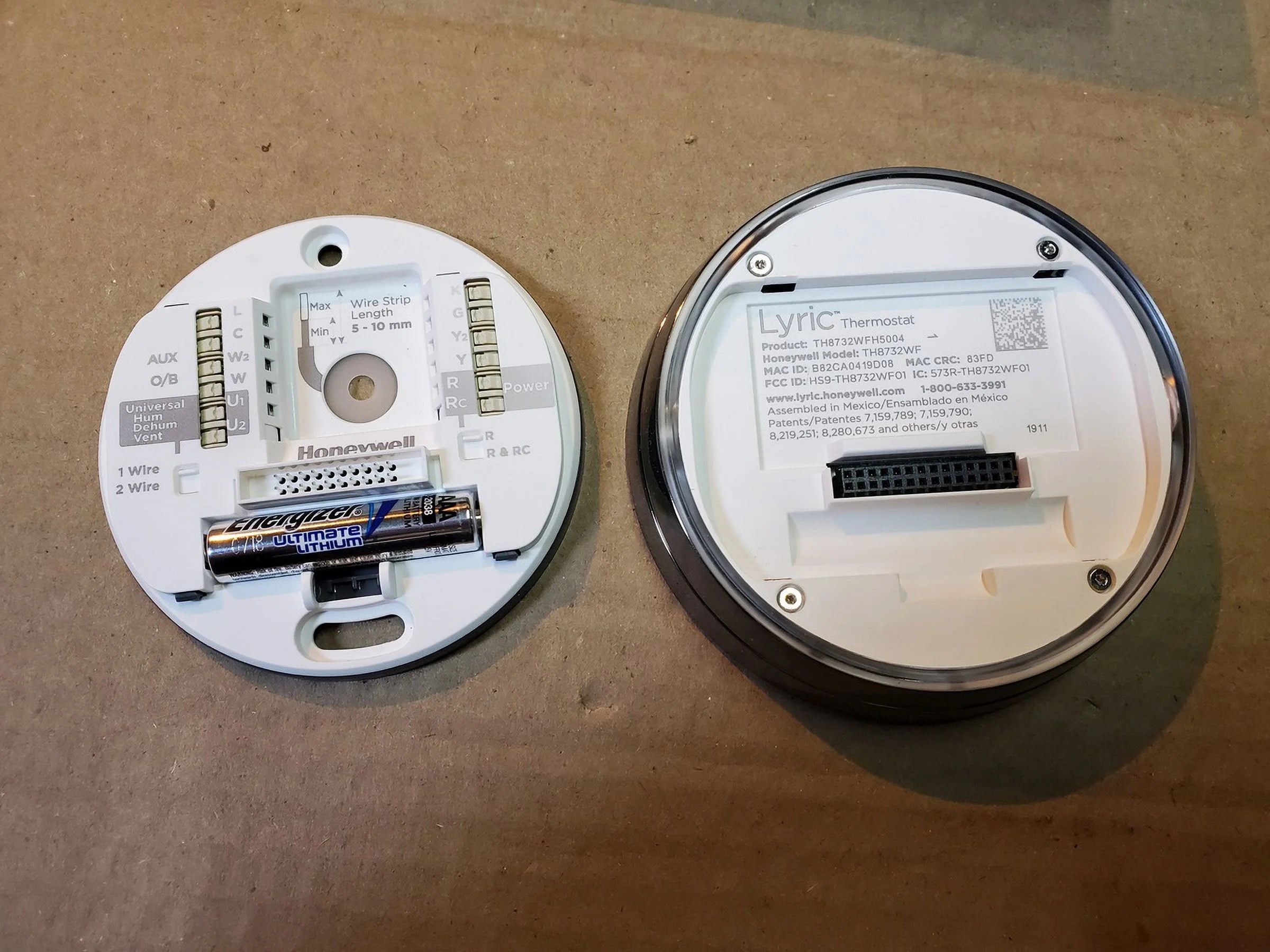 Smart Round WiFi Programmable Thermostat W4349