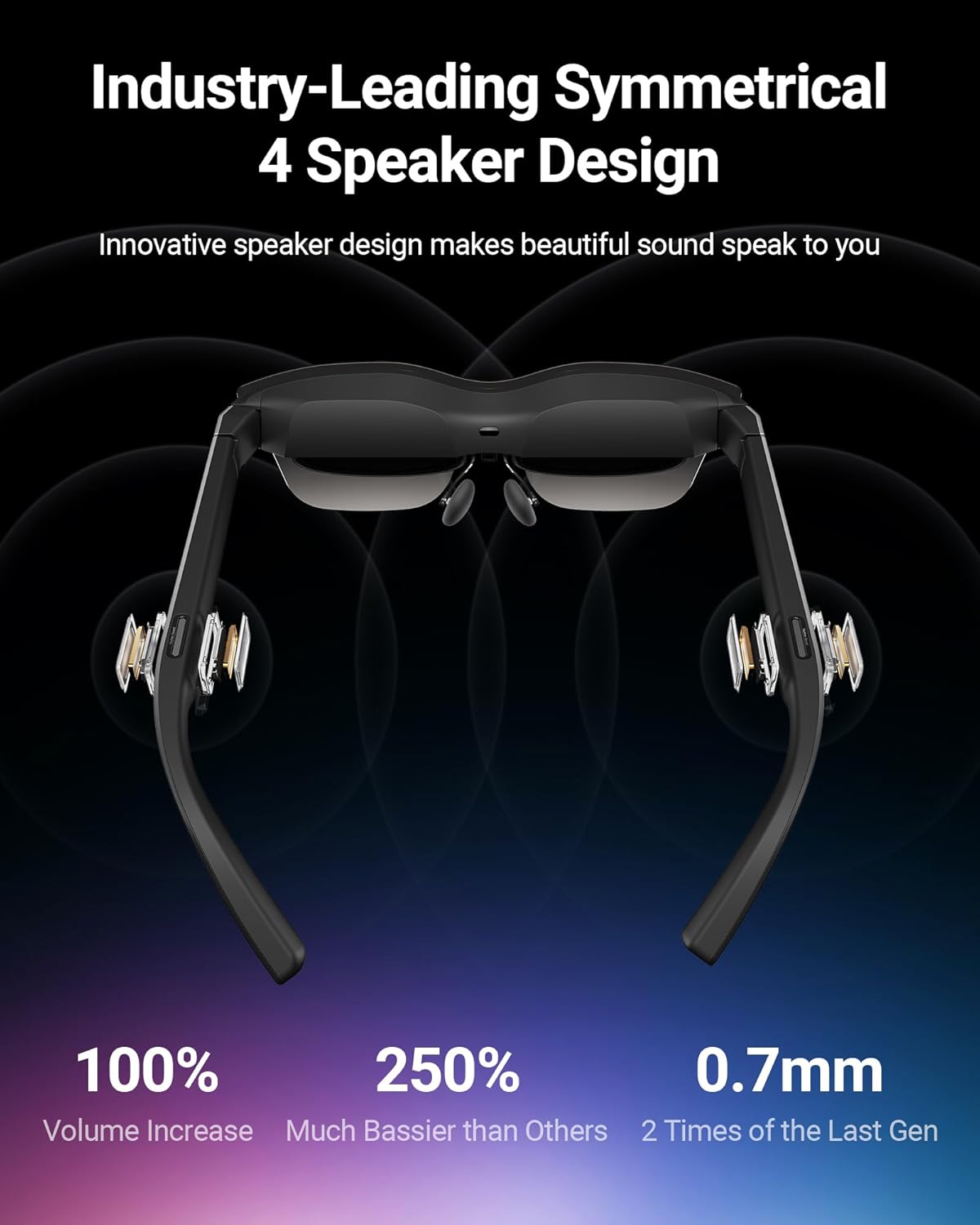 XR Glasses with Micro OLED Display and 120Hz Refresh Rate D973