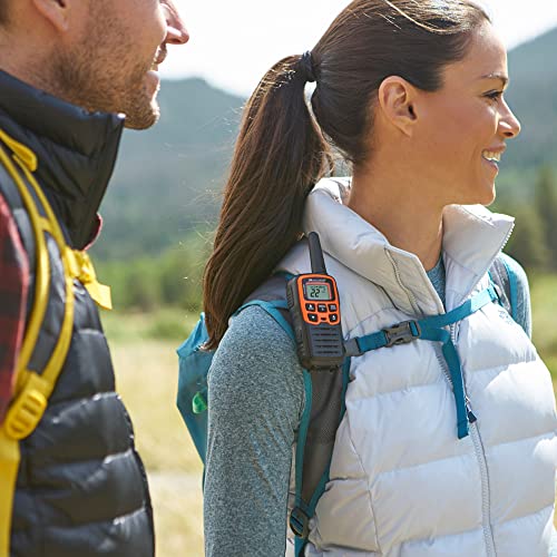 Spotting and Recovery Walkie-Talkie Long Range FRS Two Way Radio for Kids Caravanning with NOAA Weather Alert, 2 Pack U6300