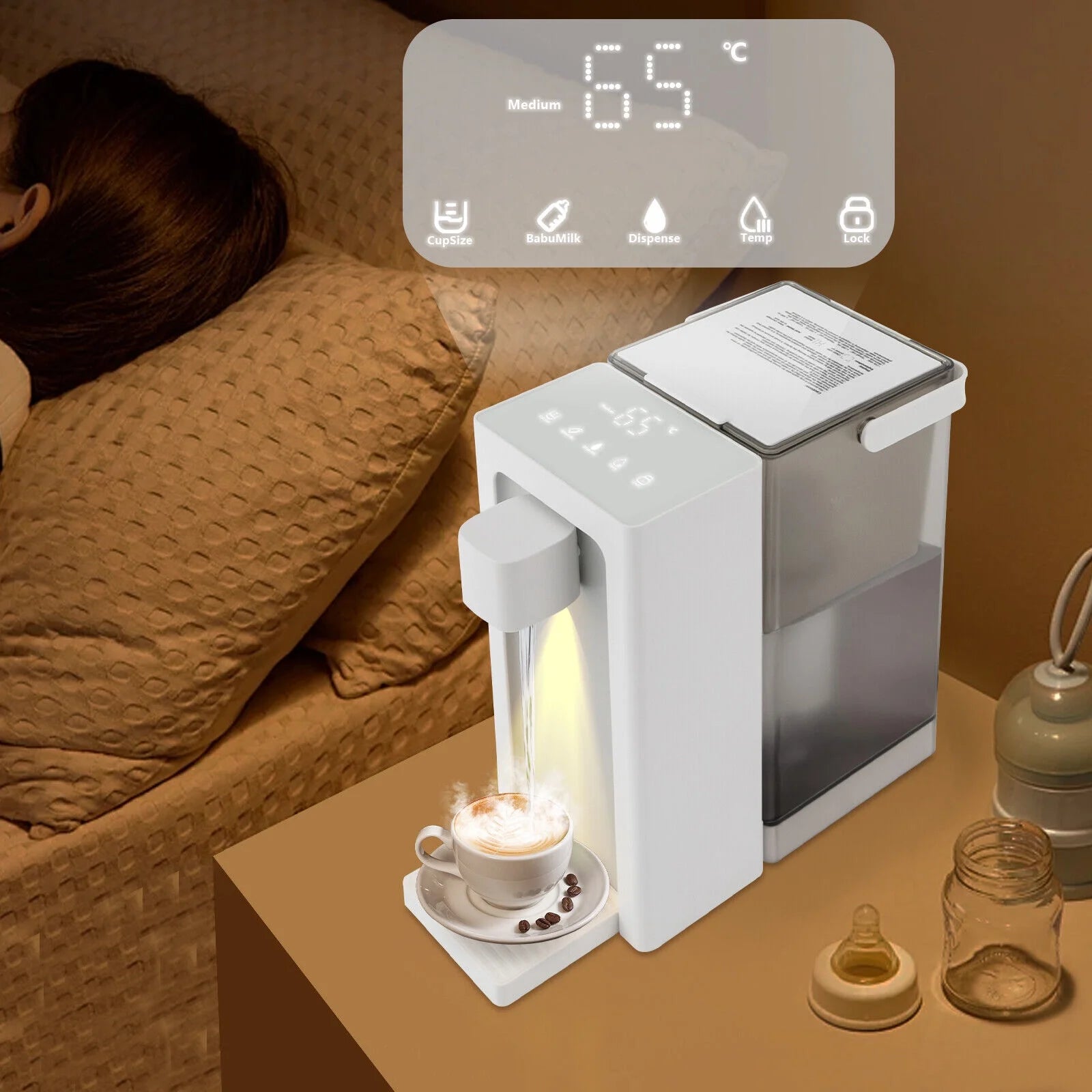 Countertop Hot Cold Water Dispenser, 5 Temperature Settings T8688