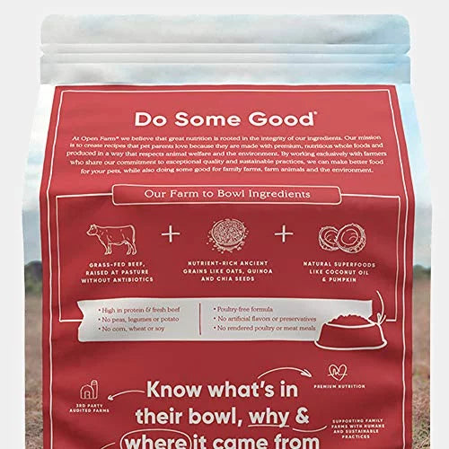 Grass-Fed Beef & Ancient Grains Dry Dog Food, 4 lbs Q25321