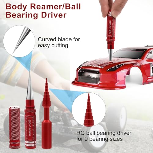 RC Car Tool Kit Hex Screwdriver Set with Pliers and Wrench for 1/8 1/10 RC Repair U339