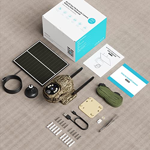Cellular Trail Camera 4G LTE with Solar Panel, 2K Night Vision E959291