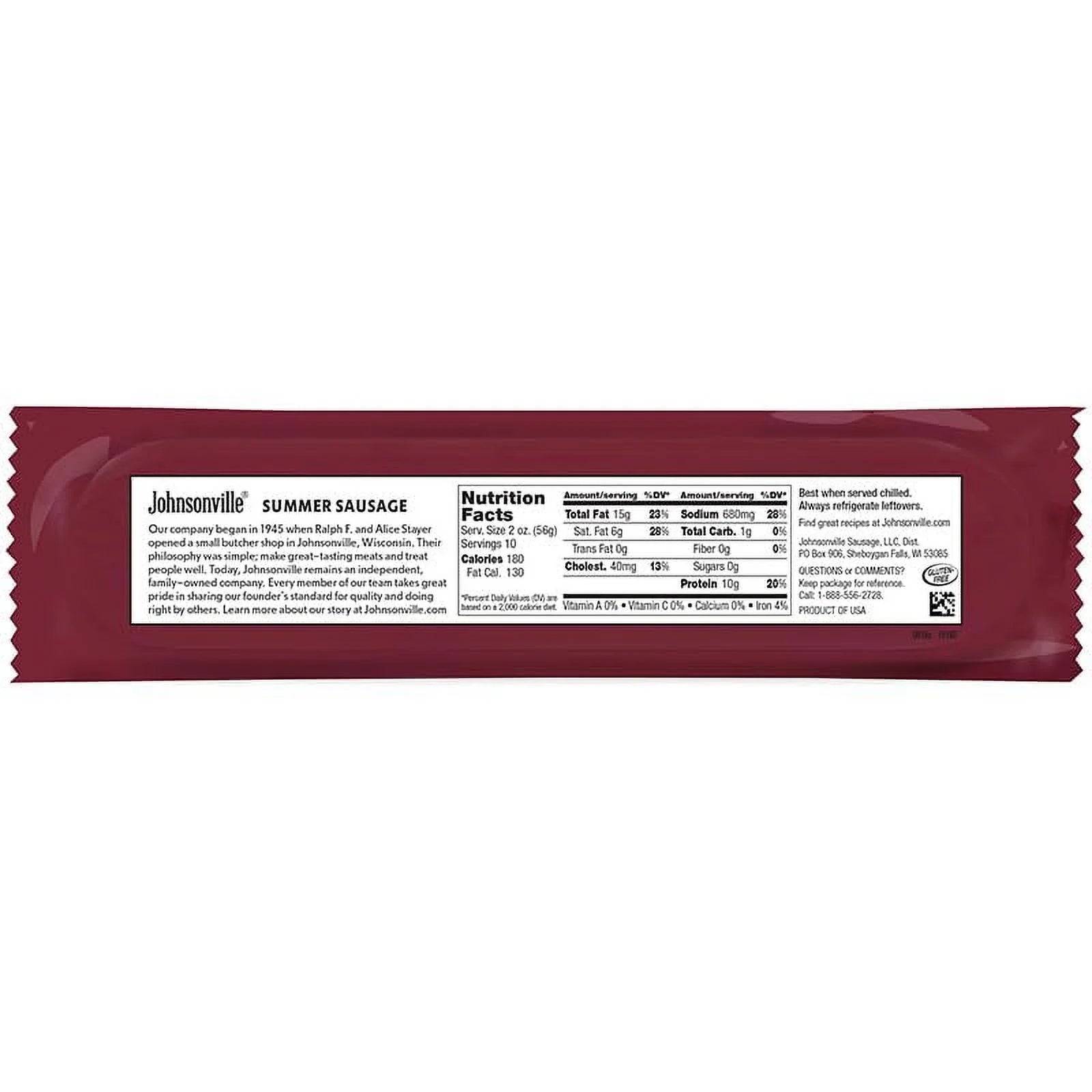 Beef Summer Sausage 20 oz B600