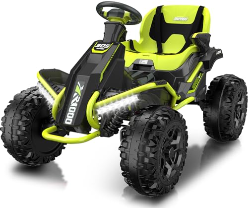 24V 4x4 Ride On Toy for Big Kids, 4x200W Motors, 5MPH, Parent Remote, Wide Seat, Green X884766