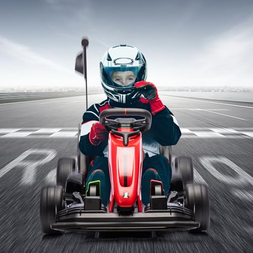 Electric Drift Kart for Kids, Ride-On Car with Adjustable Seat A721