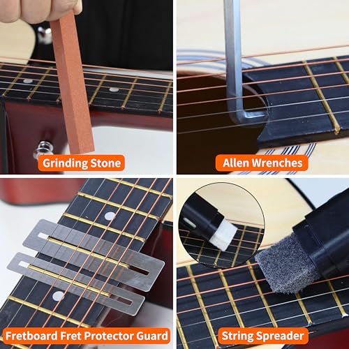 Guitar Tool Kit with Capo, Strings, Picks, Bridge Pins and Gauge P571