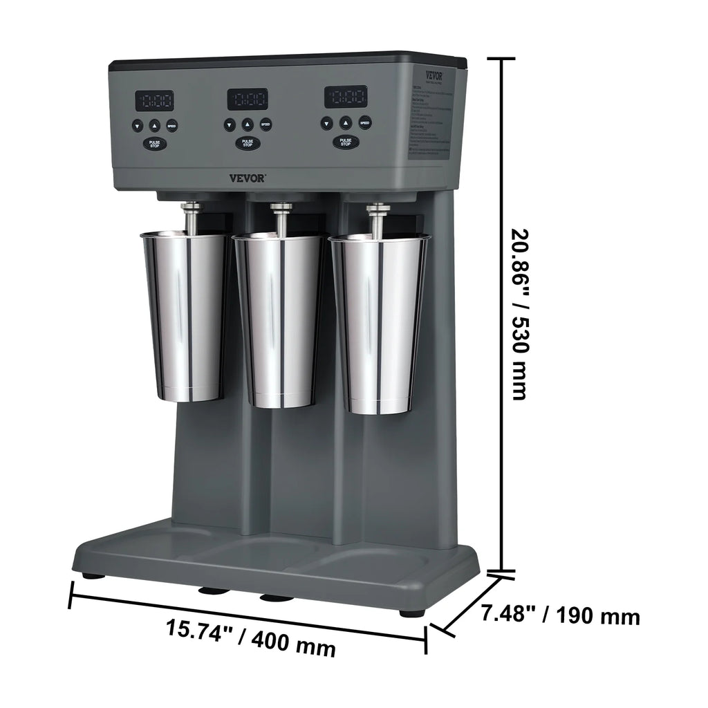 Stainless Steel Electric Milkshake Maker Blender with LED V87059