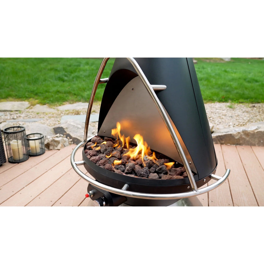 Propane Fire Pit Patio Heater with Tip-Over Safety Switch N55974