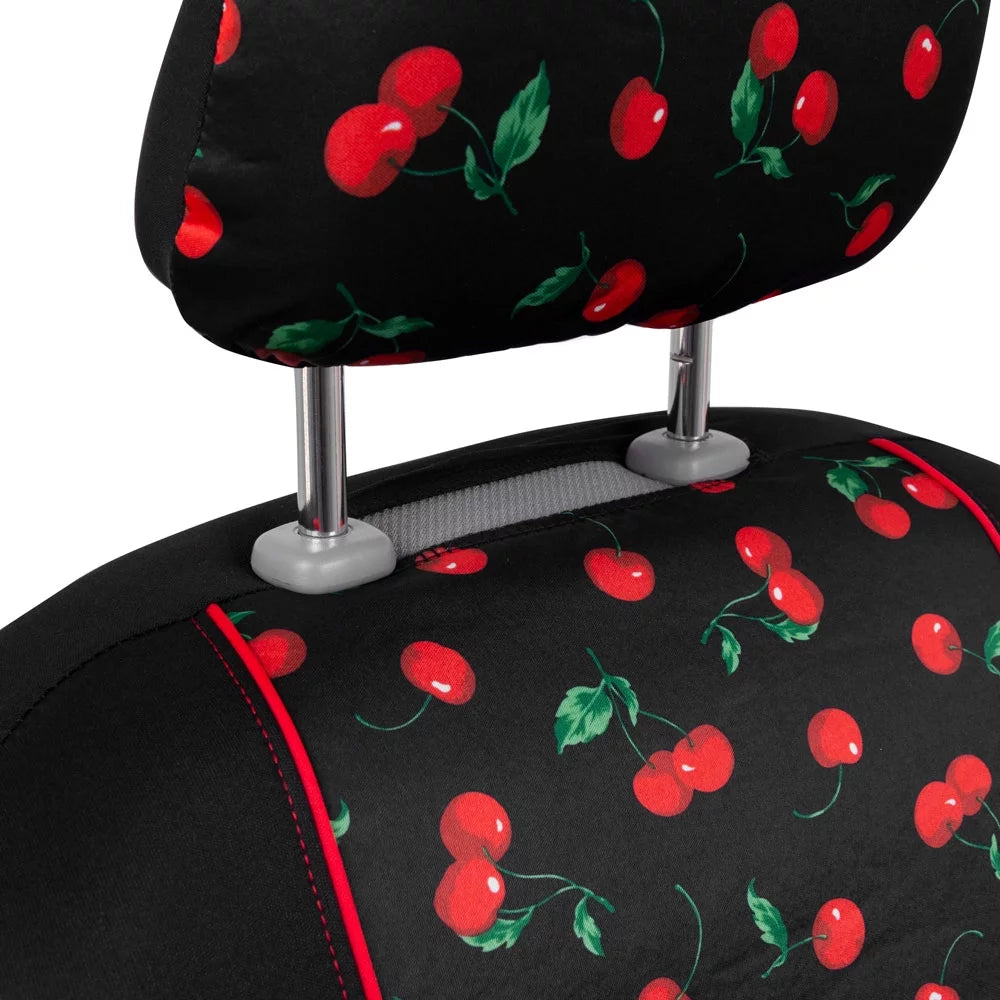 Cheeky Cherry Theme Car Seat Covers, Universal Fit, 2 Sets V82132