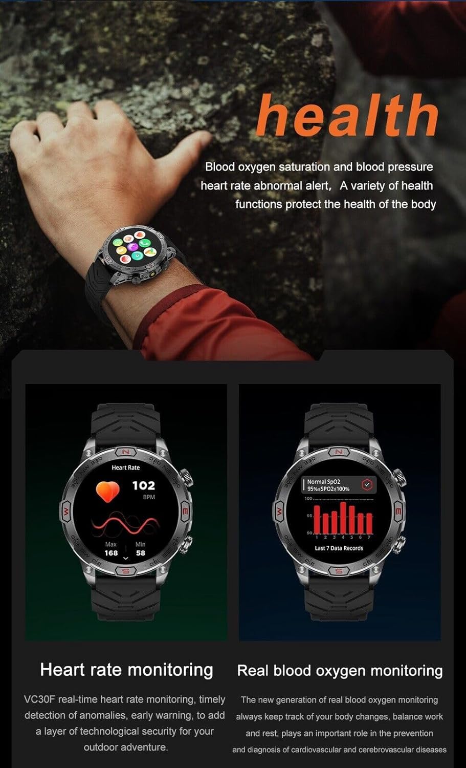 Smart Watch with 1.43" AMOLED Display, Waterproof Fitness Tracker X685