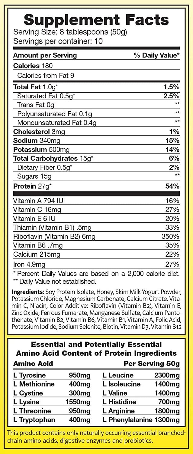 Meal Replacement Shake Plant Based Protein Powder Gluten-free Non-GMO 17.6 oz 6 Pack O638