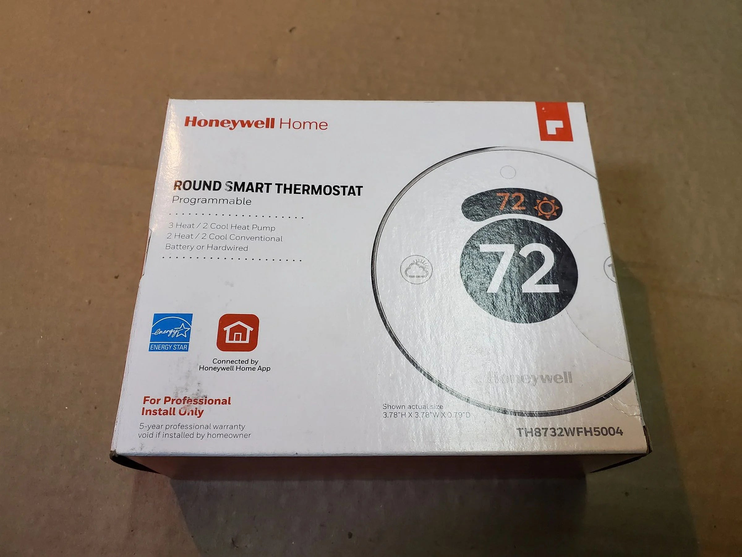 Smart Round WiFi Programmable Thermostat W4349
