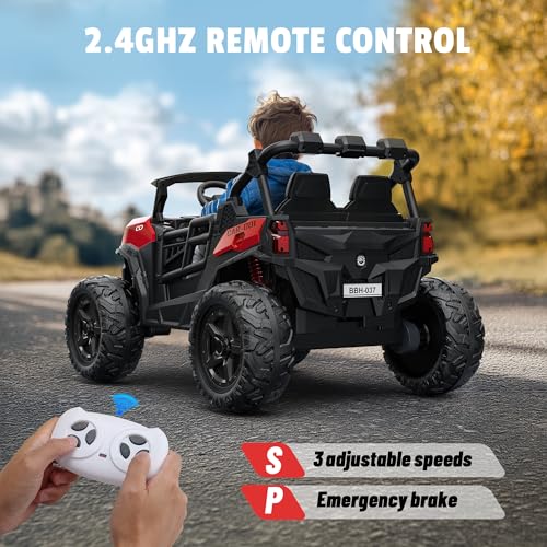24V 2 Seater Ride on Car Truck, 4WD, Remote Control, Pink C7603