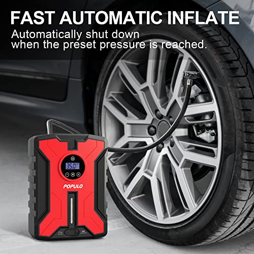 Cordless Tire Inflator Portable Air Compressor with Digital Pressure Gauge R961296