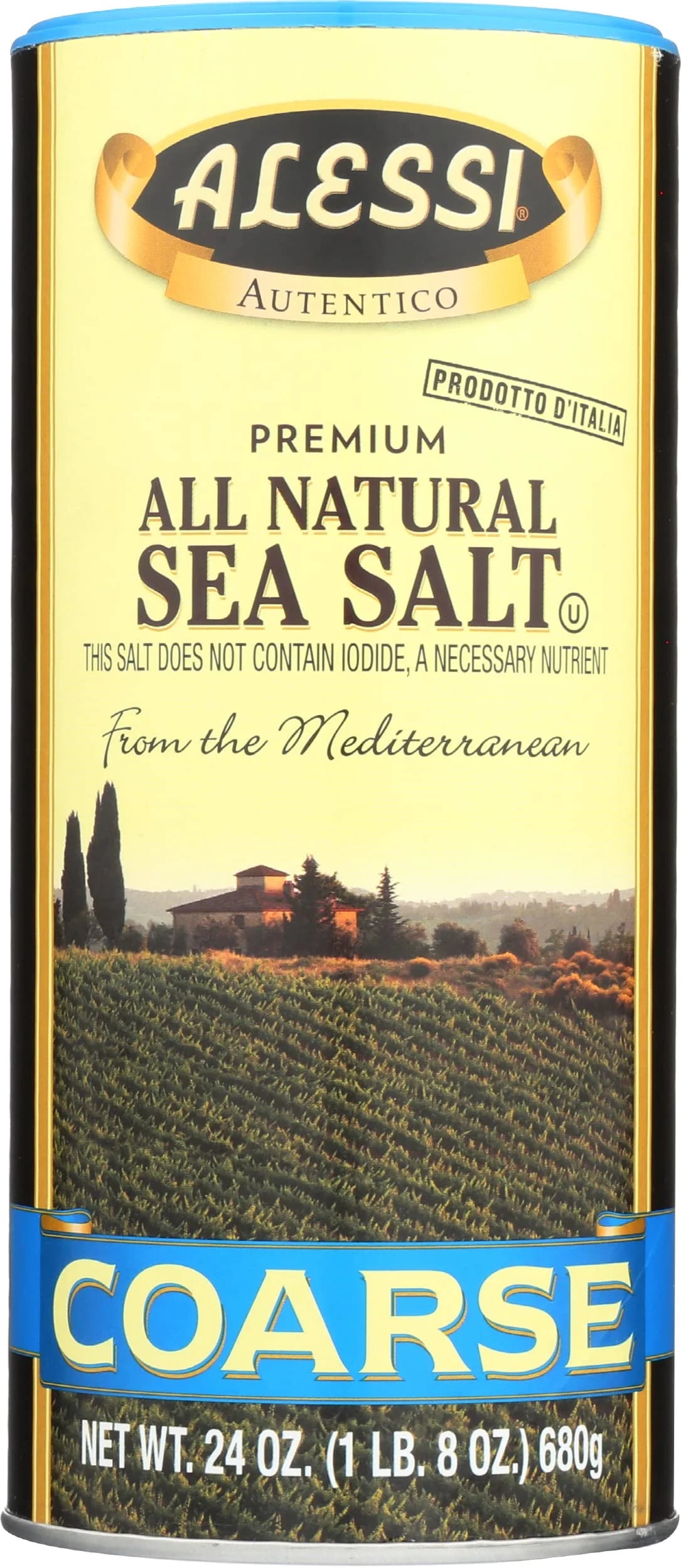 Alessi Coarse Sea Salt, 24-Ounce (Pack Of 6)