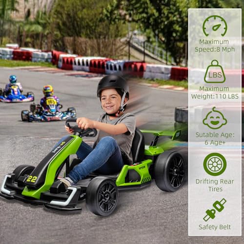 24V Electric Drift Go Kart for Kids with 300W Motor B642485
