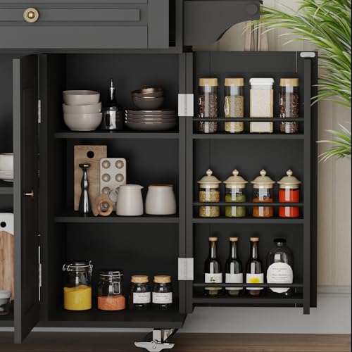 Movable Kitchen Island with Drop Leaf and Power Outlet Y932