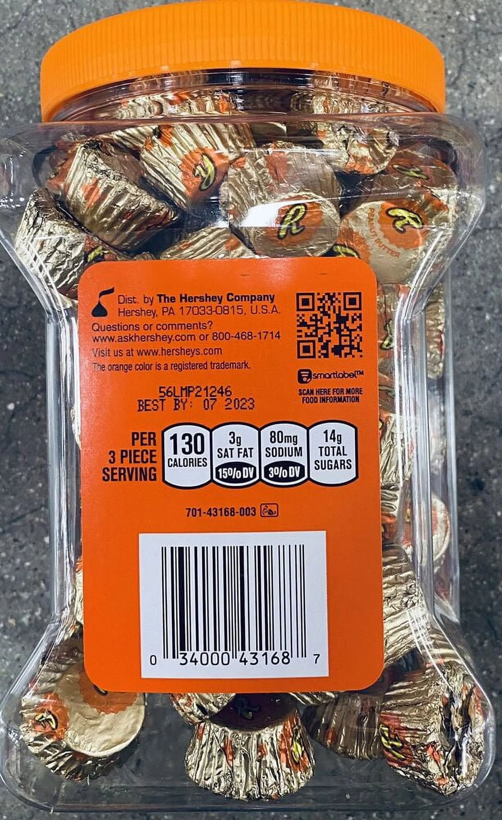 Milk Chocolate Peanut Butter Cups Party Tub A512