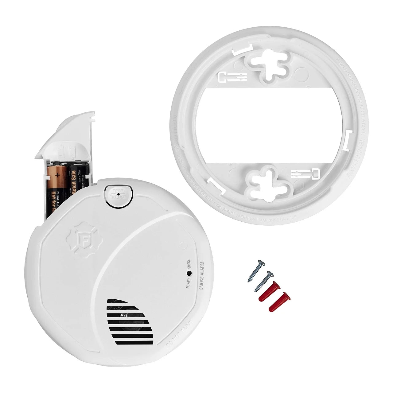 Wireless Battery-Powered Photoelectric Smoke Detector H956053