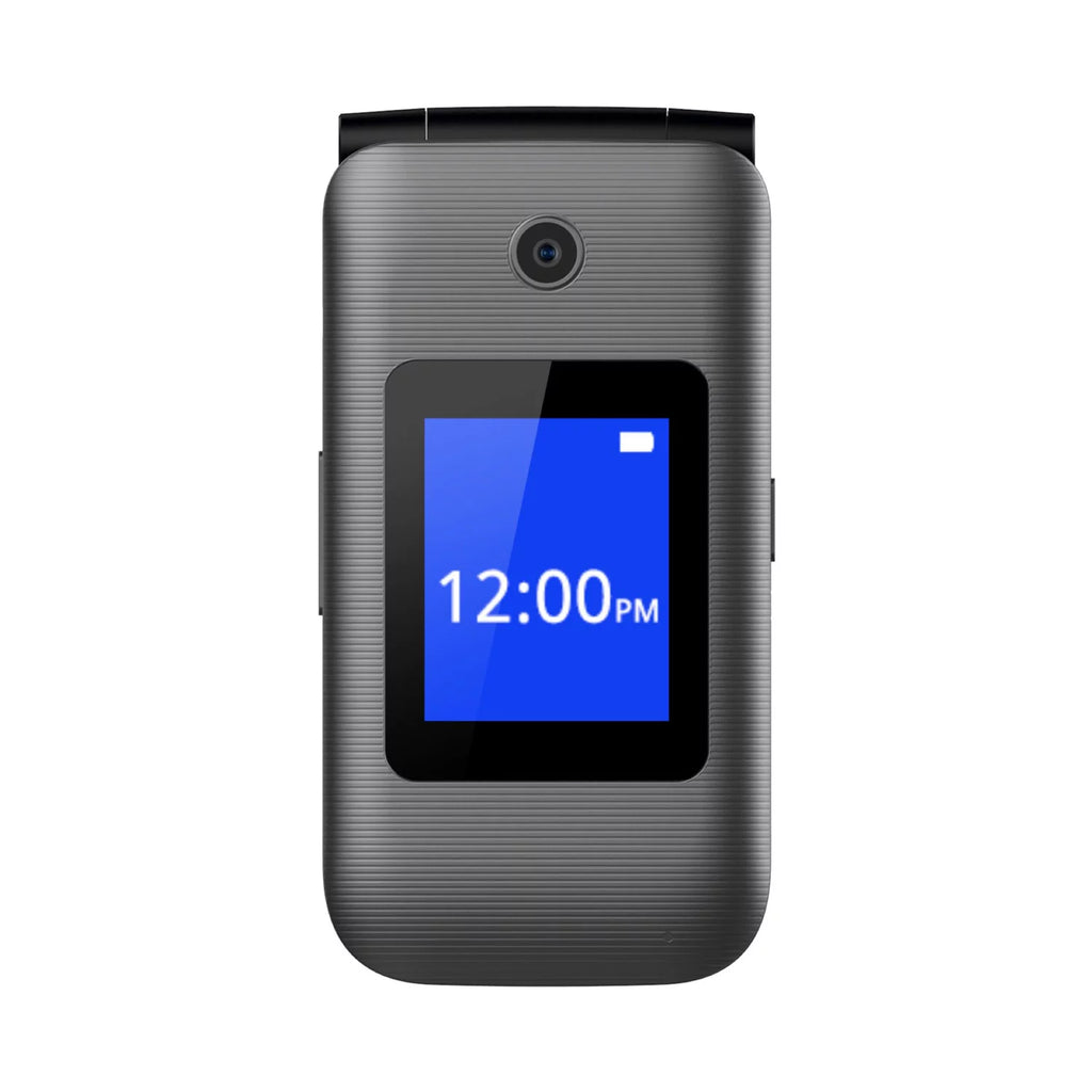 Unlocked 4G LTE Big Button Flip Phone, Gray T8469