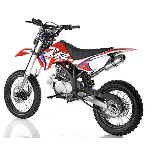 125cc Gas Dirt Pitbike with Headlight, Black Q764383