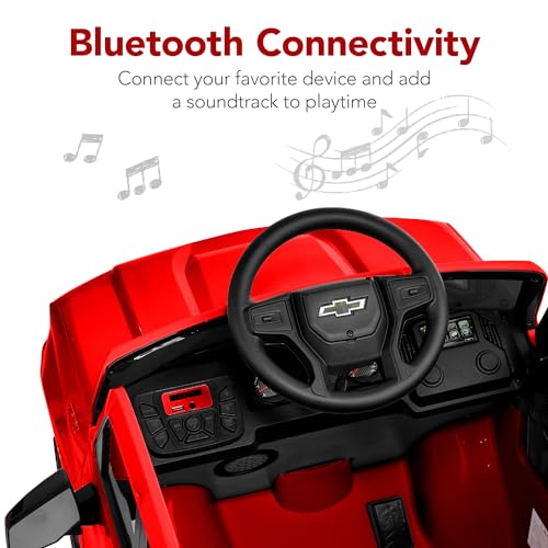 12V Ride On Truck for Kids with Remote Control, Bluetooth, LED Lights U7979