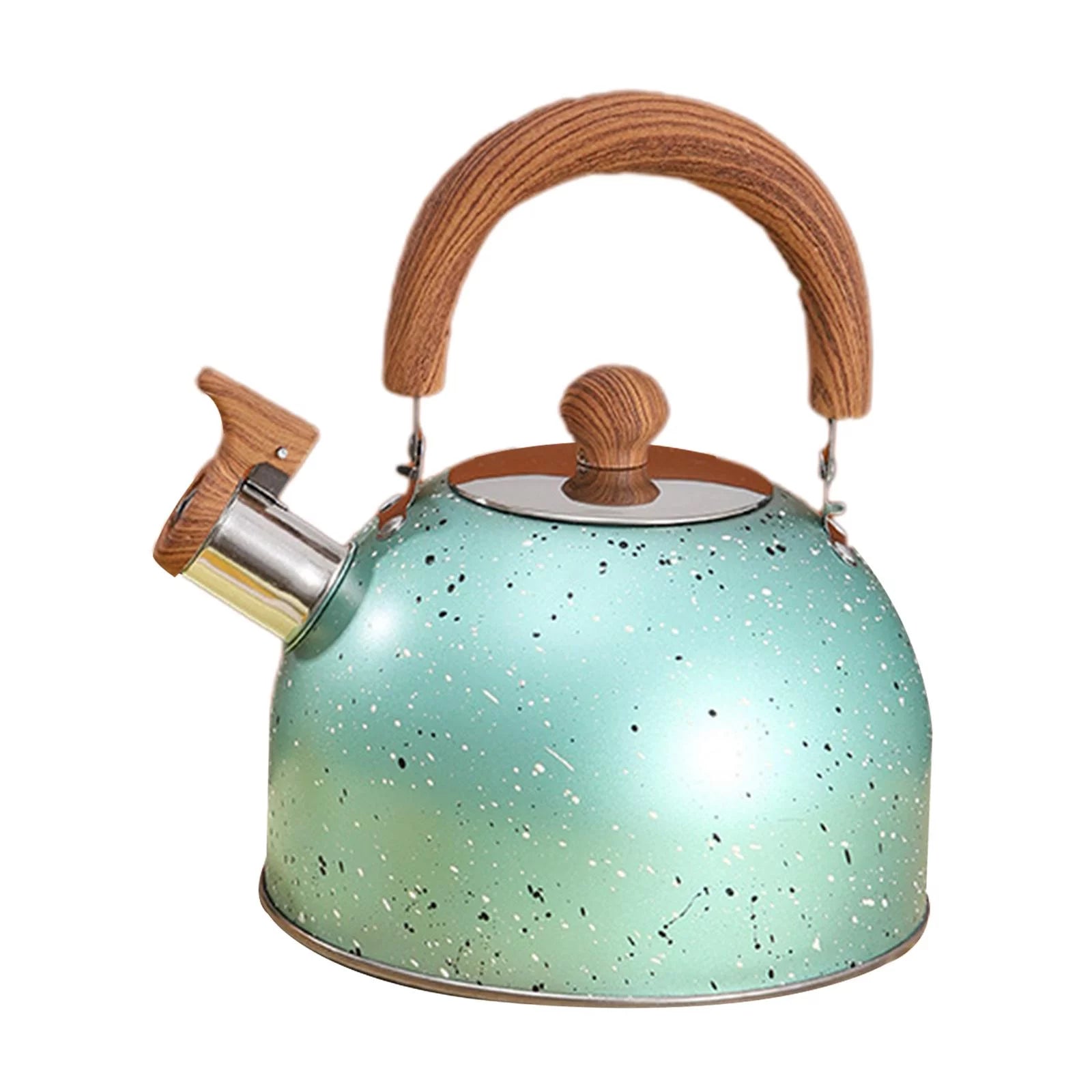 Green Whistling Water Kettle Teapot U4276