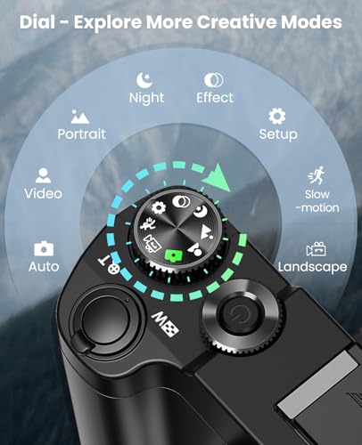 4K 64MP Dual-Lens Vlogging Camera with Autofocus and Anti-Shake Z4760