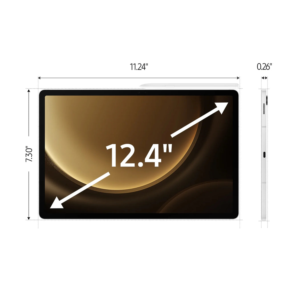 12.4" 128GB Android Tablet, Silver J955908