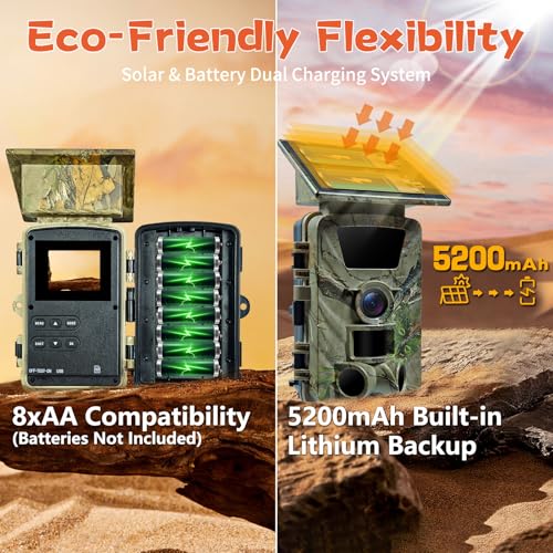 5K WiFi Trail Camera with Night Vision and 64GB SD Card R593430