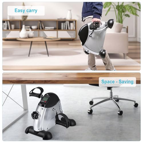 Under Desk Bike Pedal Exerciser with LCD Screen A782350
